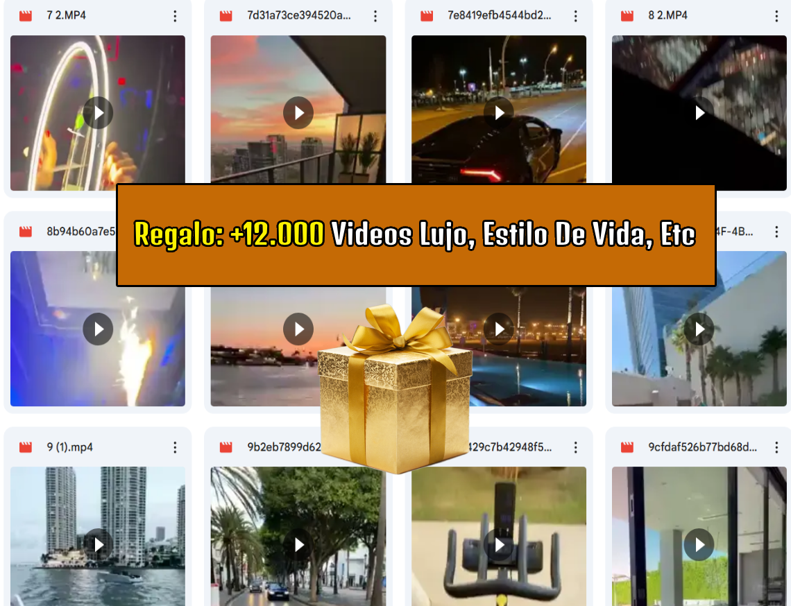 +12.000 videos virales de lujo, estilo de vida, etc.