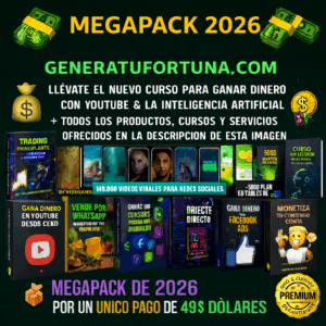 MEGAPACK 2026 : GENERAFORTUNA.COM (2/5 cupos disponibles)